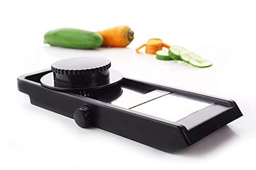 Ganesh Adjustable Plastic Slicer, 1-Piece, Black/Silver - Image 2