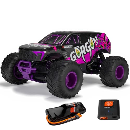 ARRMA شاحنة ARRMA RC 110 جارجون 2 دفع عجلات RTR شاحنة وحش ببطارية وشاحن متضمن باللون الأرجواني ARA3230ST4 - Image 1