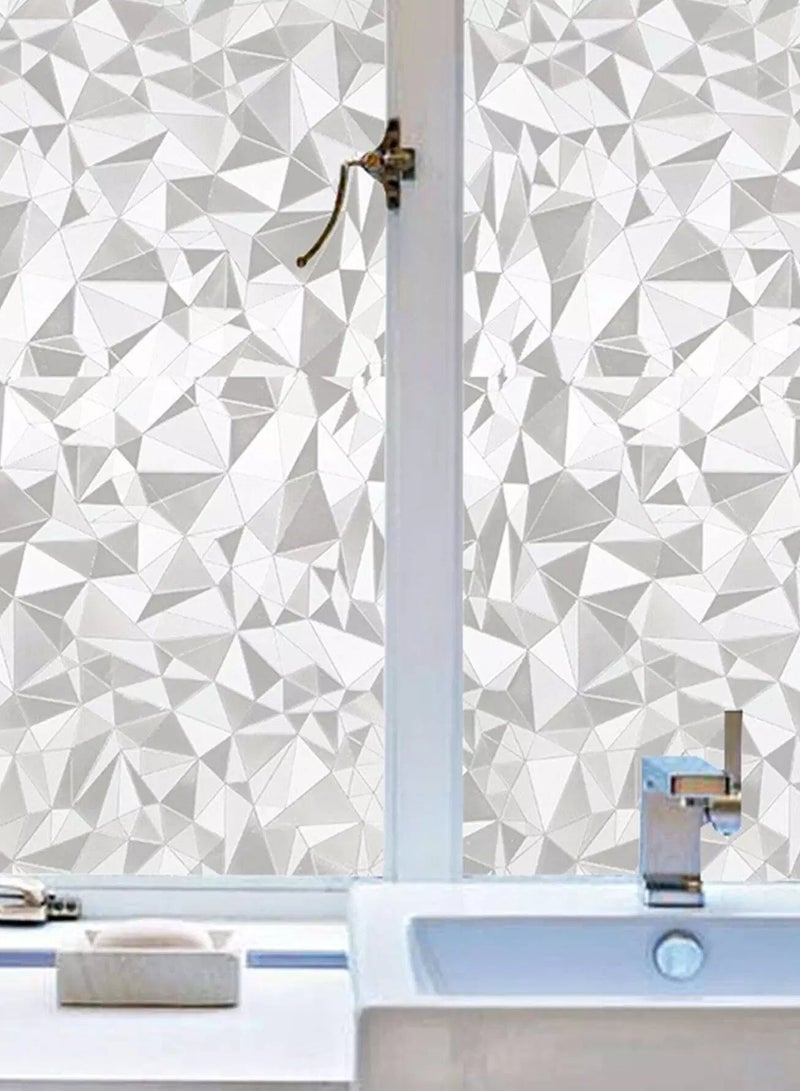 ملصق نافذة بنمط هندسي مكون من ورقة واحدة  - Image 4