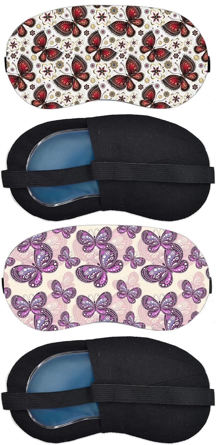 Luxurious Gel Eye Mask for Soothing Relaxation and Stress Relief Reusable and Cold Therapy Ideal for Puffy Eyes Dark Circles Headache Relief PACK OF 2 - Image 1
