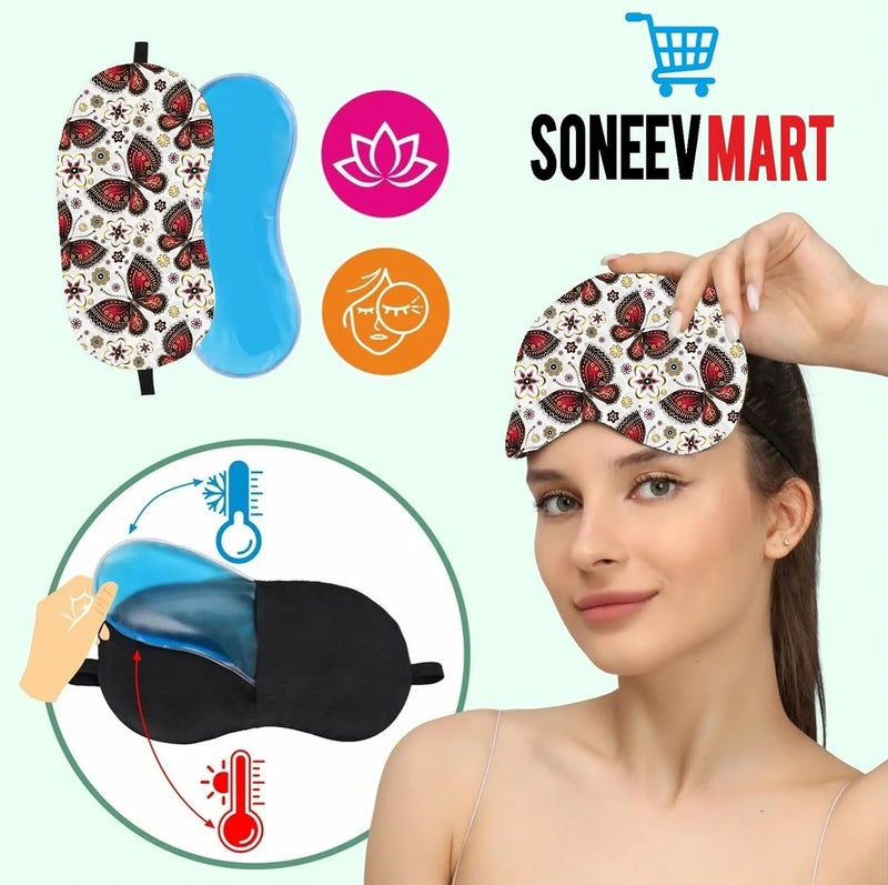 Luxurious Gel Eye Mask for Soothing Relaxation and Stress Relief Reusable and Cold Therapy Ideal for Puffy Eyes Dark Circles Headache Relief PACK OF 2 - Image 5