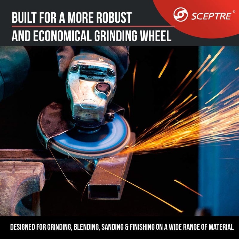 Sceptre قرص طحن ذهبي بقطر 4 إنش، 80 حبيبة – أقوى وأطول عمراً 4 مرات، عبوة 20 (100 × 16 مم، 74 لسان) لآلة الطحن الزاوي - Image 3