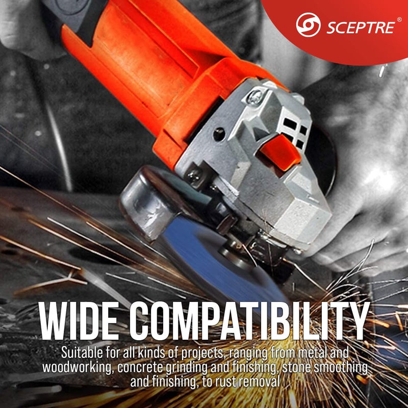 Sceptre قرص طحن ذهبي بقطر 4 إنش، 80 حبيبة – أقوى وأطول عمراً 4 مرات، عبوة 20 (100 × 16 مم، 74 لسان) لآلة الطحن الزاوي - Image 4