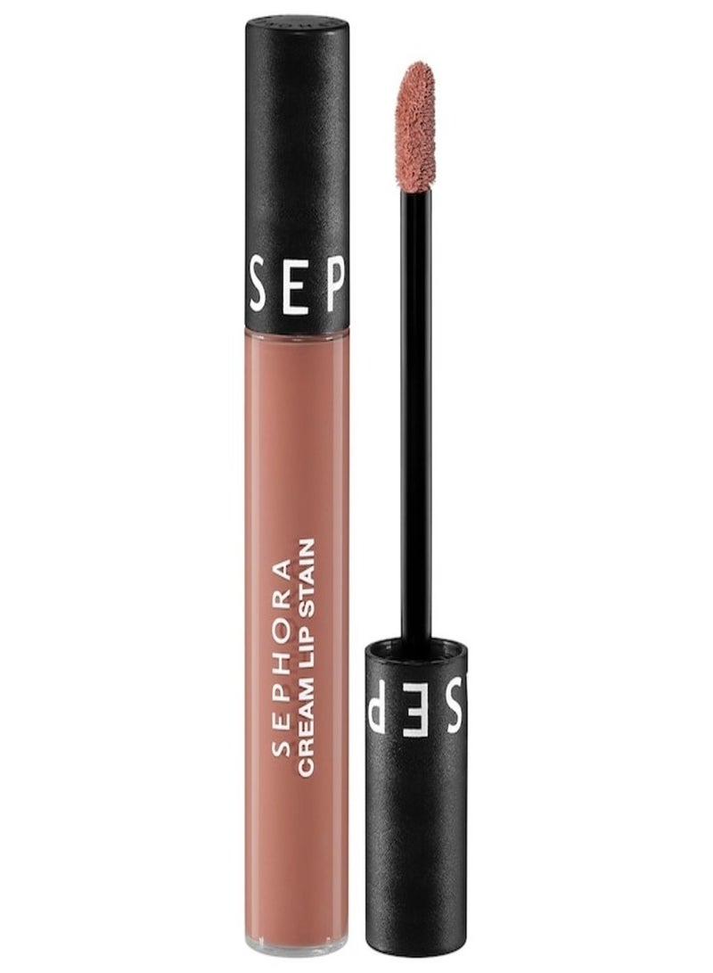 SEPHORA COLLECTION Cream Lip Stain 10HR Liquid Lipstick 120 Soft Mocha - Matte Pink Nude 5ml - Image 1