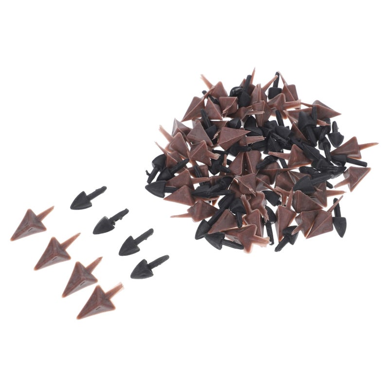 Black Plastic Chicken Beak DIY Craft Accessory Realistic Animal Toy Making - Image 2