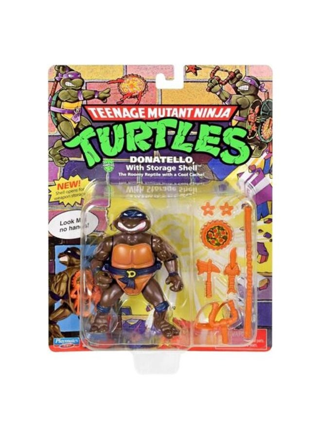 Teenage Mutant Ninja Turtles - Teenage Mutant Ninja Turtles: 4” Original Classic Storage Shell Donatello Basic Figure - Image 1