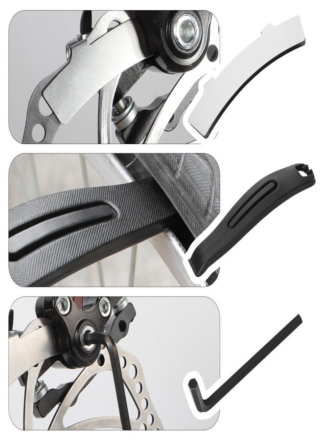 AUGHOA 4 Pairs Bike Brake Pads, MTB Bike Disc Brake Pads, with Installation Tools - Image 2