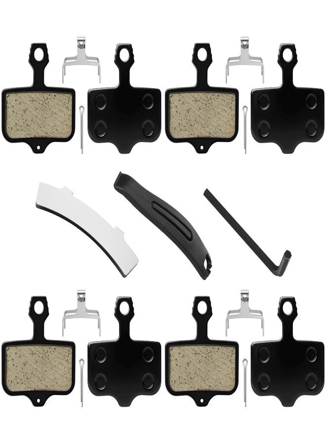 AUGHOA 4 Pairs Bike Brake Pads, MTB Bike Disc Brake Pads, with Installation Tools - Image 1