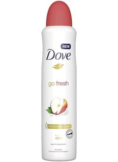 Deodorant Spray Go Fresh Moisturising Cream Apple And White Tea White-Red 250ml