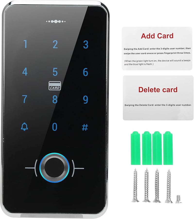 IP68 Waterproof Fingerprint Access Control Machine Touch Keyboard Secure Community Entry - Image 2