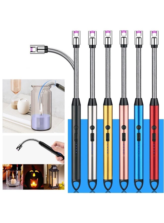 Kimaya ARC Electric Candle Lighter, Rechargeable, Windproof, USB, 360° Flexible Neck, Weatherproof Lighter for Kitchen, Barbecue, Candles, Gas Stove 1PC (Multicolor) - Image 1