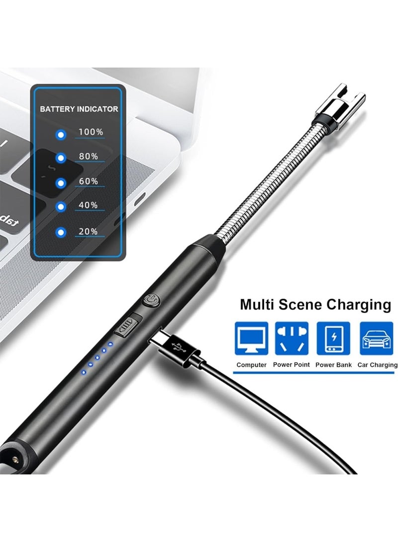 Kimaya ARC Electric Candle Lighter, Rechargeable, Windproof, USB, 360° Flexible Neck, Weatherproof Lighter for Kitchen, Barbecue, Candles, Gas Stove 1PC (Multicolor) - Image 4