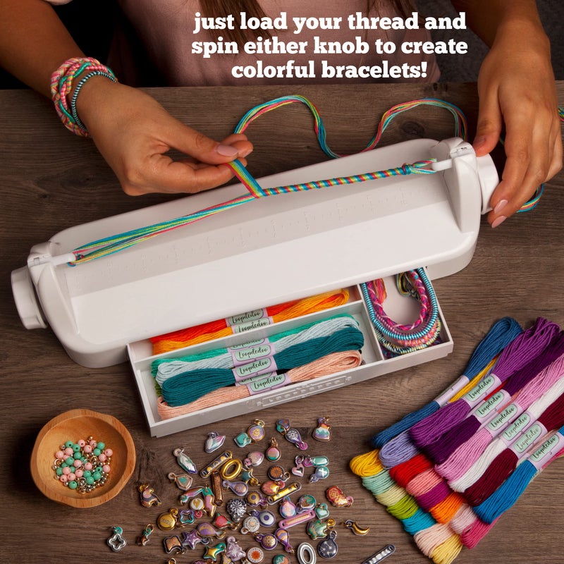 Loopdedoo Deluxe DIY Friendship Bracelet Maker Kit - Make Bracelets in Minutes for Birthdays and Friendship Gifts - Award Winning Crafts Kit for Kids Aged 8+ - Image 3
