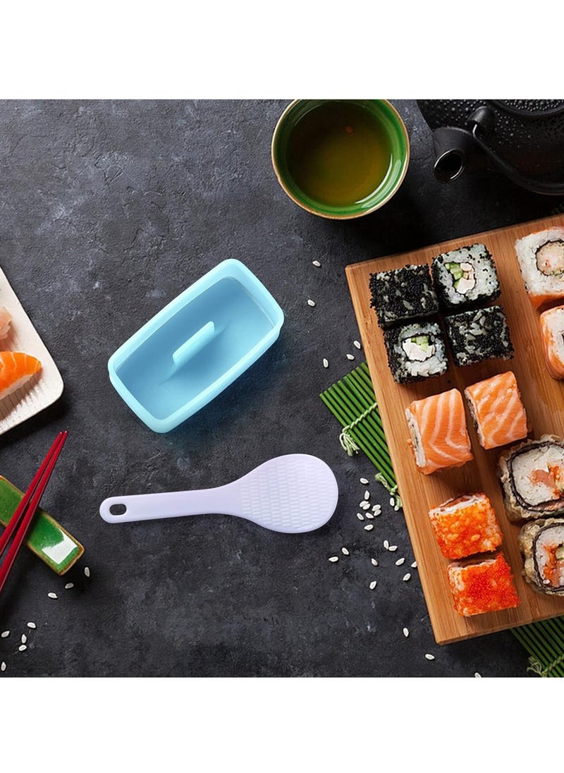 KASTWAVE - Sushi Press Mold, Non Stick Rectangular Spam Musubi Maker Mould Rice Mold Cake Mold Luncheon Meat Press Mold Box for Home Party School Kitchen Restaurant DIY Mold 2Pcs (Blue) - Image 1