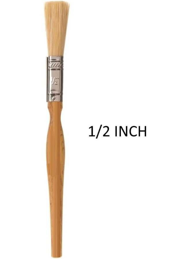Royal Apex Paint Brushes Long Quality Bristles/Comfortable Wooden Handle For All Types Of Painting 1/2 Inch  - Image 2