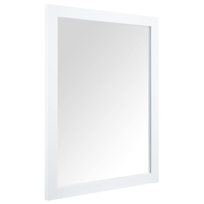 RECTANGULAR WALL MIRROR FRAMED WALL MIRROR 16 X 20 FOR BATHROOM LIVING ROOM VANITY WHITE