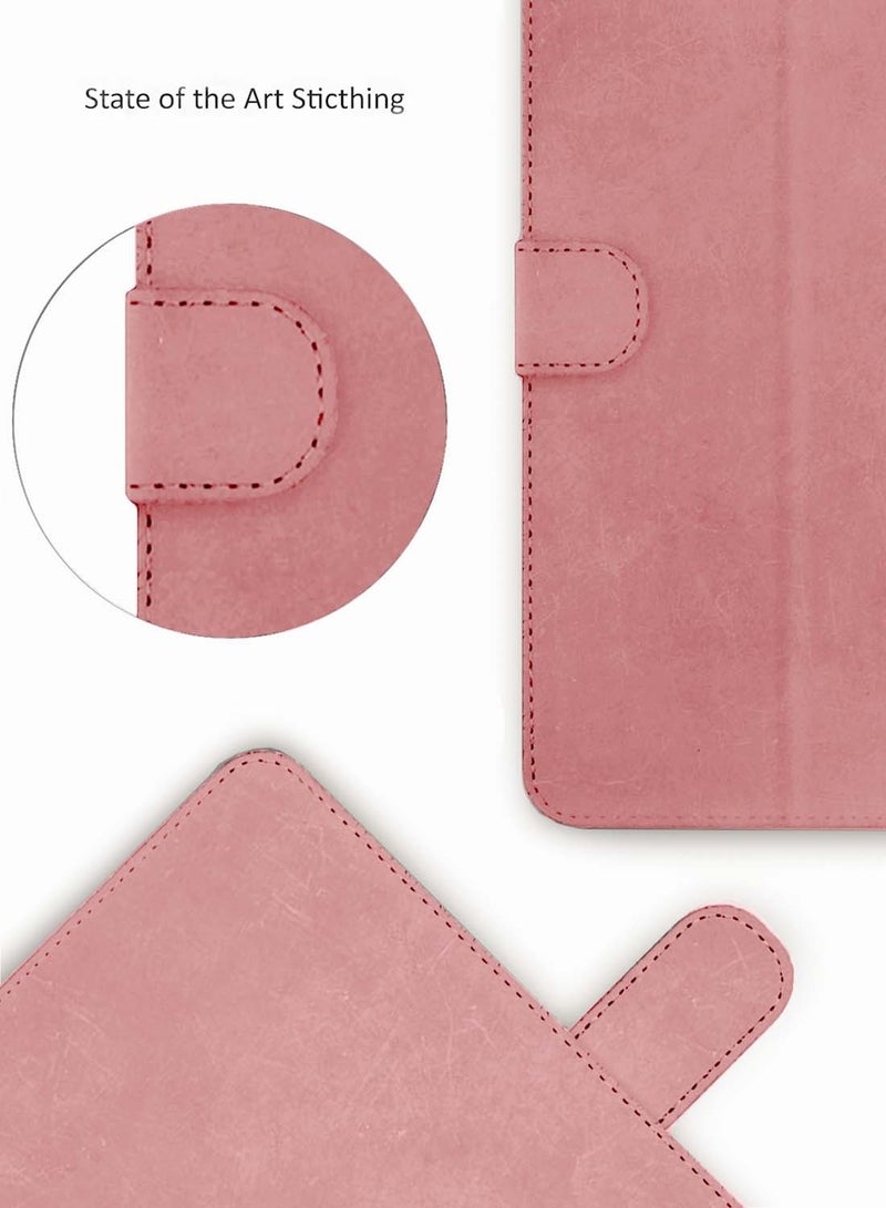 Wtech Honor Pad X8a 2024 (11 inch) WTech PU Leather Magnetic Closure Flip Case Cover - Rose Gold - Image 5
