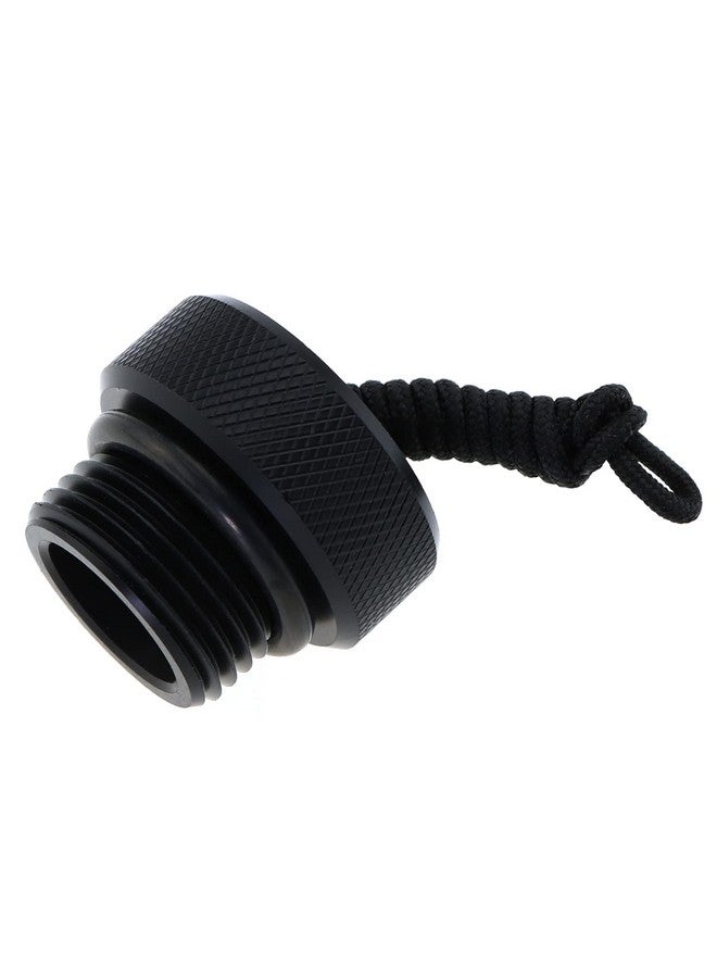 LUORNG Tank Valve Cover Black Scuba Diving Dive Din Tank Valve Regulator Dust Plug Cap Male Threaded Din Scuba Tank Valve Dust Plug Protector Cap - Image 2