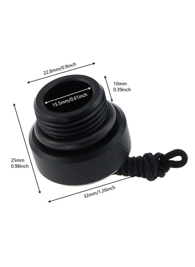 LUORNG Tank Valve Cover Black Scuba Diving Dive Din Tank Valve Regulator Dust Plug Cap Male Threaded Din Scuba Tank Valve Dust Plug Protector Cap - Image 4