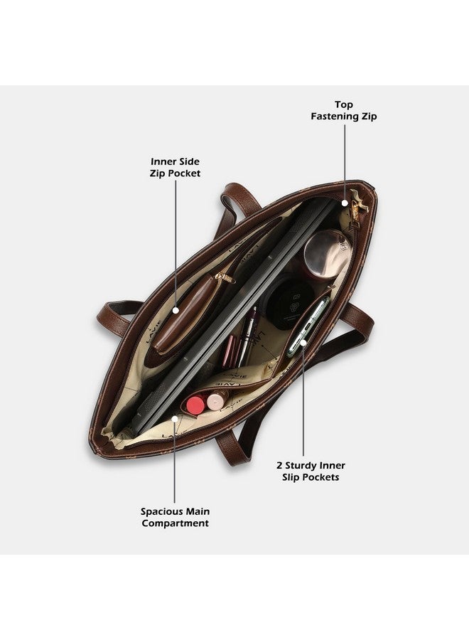 Lavie Women's Palmer Monogram LL Print Tote Bag | Ladies Purse Handbag - Image 4