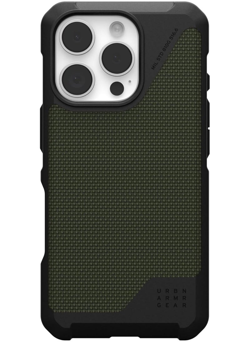 Urban Armor Gear - UAG Metropolis LT MagSafe for iPhone 16 PRO Case Cover [18 Feet Drop tested]  - Kevlar Olive - Image 1