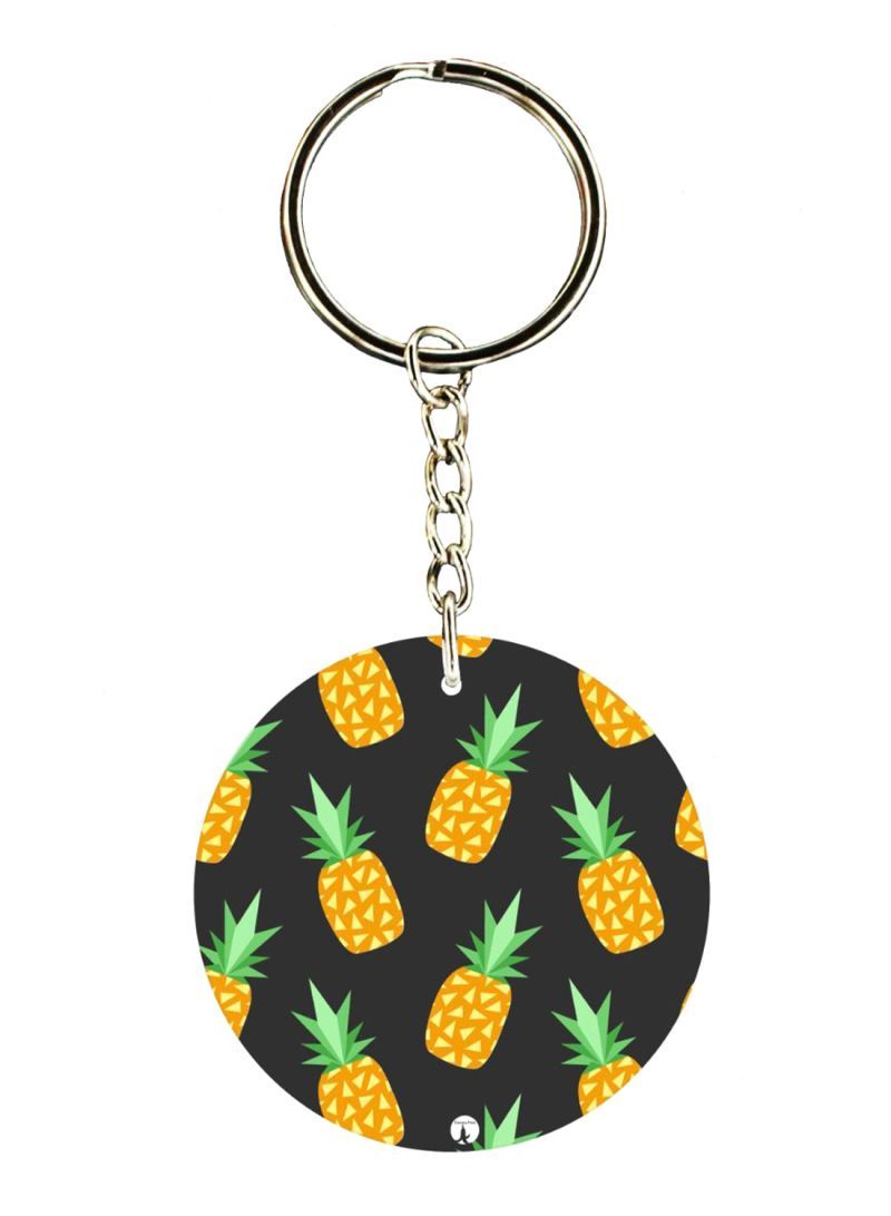 RKN Pineapple Printed Keychain