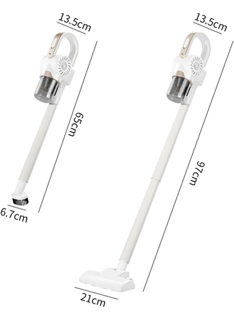 Occuwzz 2-In-1Vertical Handheld Vacuum Cleaner with 280ml Dust Cup - 3000mAh Strong Suction Power for Car Home Kitchen - Image 3