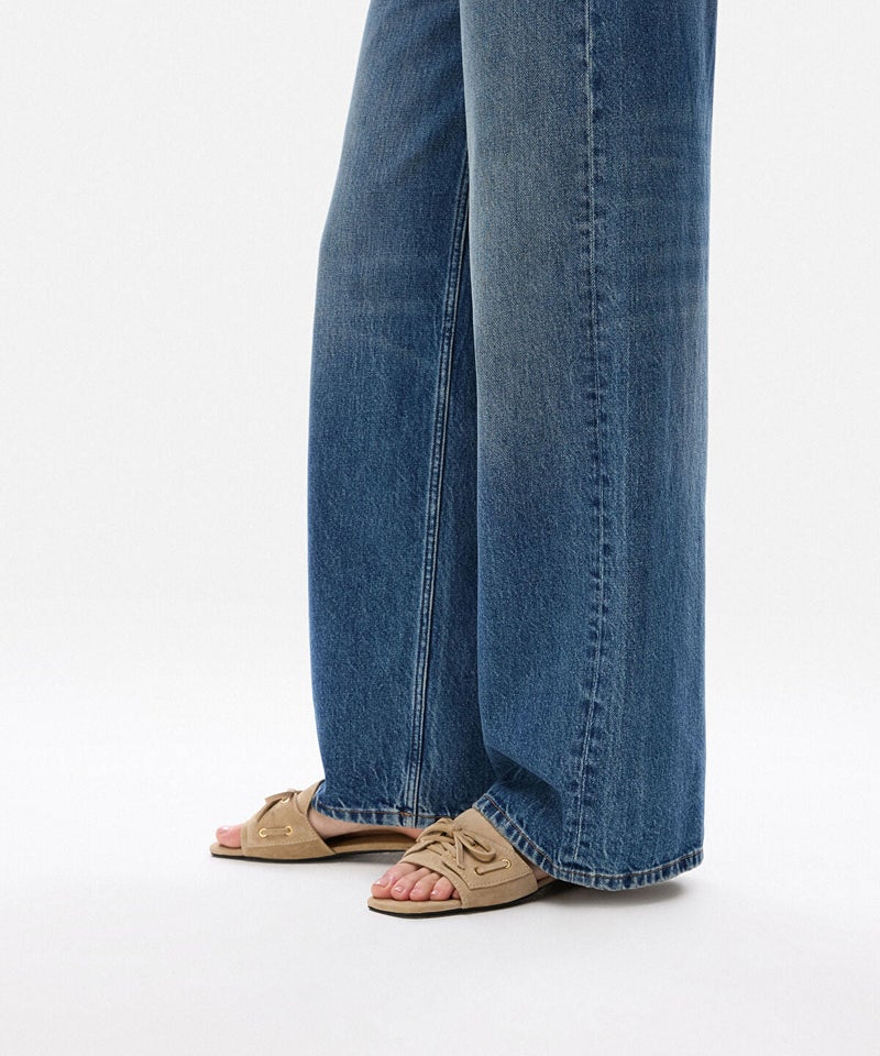 Ipekyol Suede-Leather Slippers with Bow - Image 2
