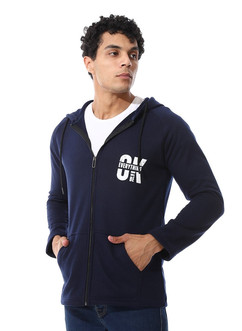 سيزار هود رجالي مزود بغطاءللرأس وسوستة في المنتصف - Image 4