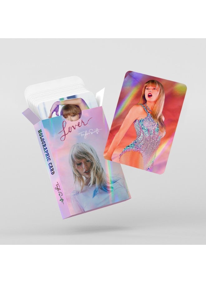 NIBEMINENT - 30 Double Sided Lomo Carta Swift Laser Carta Flash Card Taylorswift Holographic Cards - Image 1