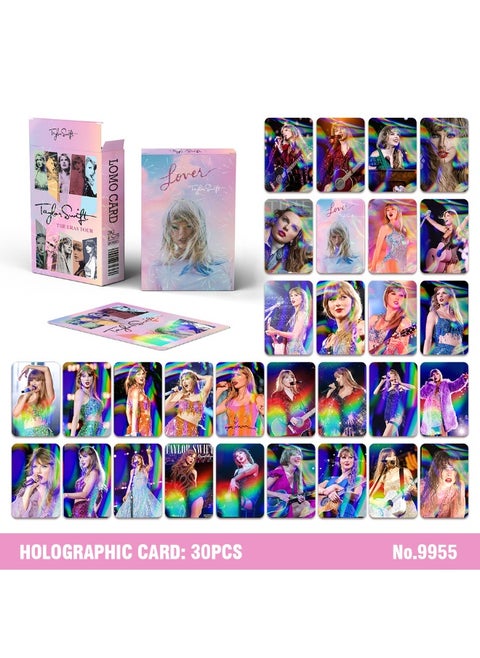 30 Double Sided Lomo Carta Swift Laser Carta Flash Card Taylorswift Holographic Cards