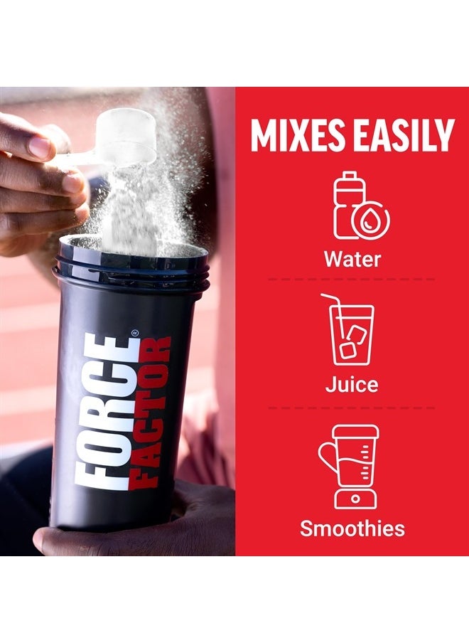 Force Factor FORCE FACTOR Creatine Monohydrate, Creatine Powder for Muscle Gain, More Strength, and Faster Workout Recovery, Clinically Studied Micronized Creatine 5g Dose Per Serving, Unflavored, 60 Servings  - Image 5
