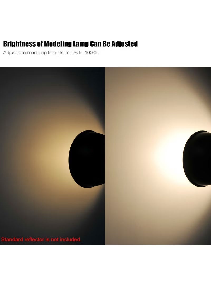 Godox Professional Compact 400Ws Studio Flash Strobe Light Built-in Godox 2.4G Wireless X System GN65 5600K with 150W Modeling Lamp for E-commerce Product Portrait Lifestyle Photography - Image 5