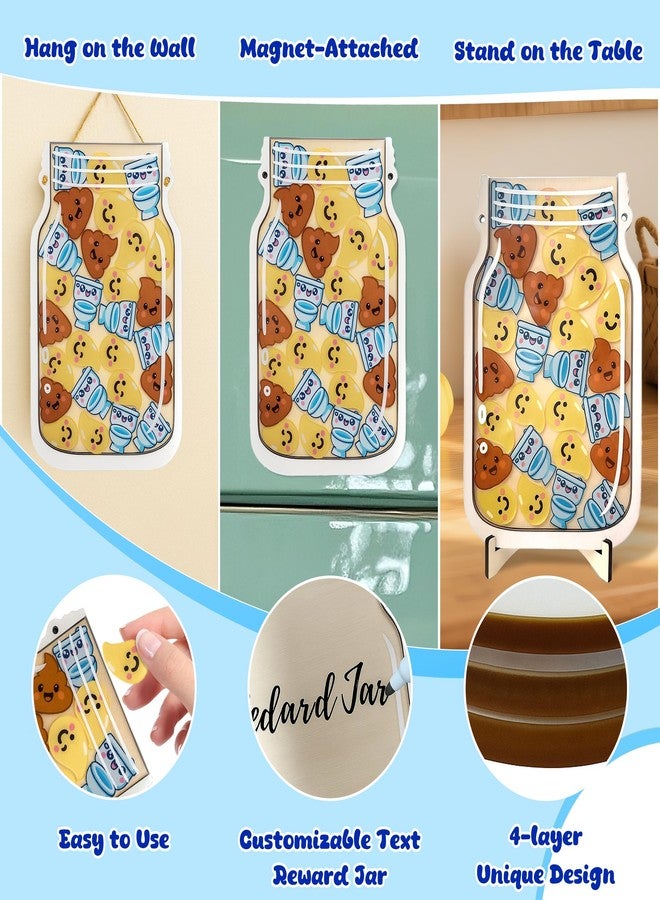 Yoink Reward Jar for Kids, Potty Training Reward Jar with 27 Fun Tokens, Potty Rewards for Toddlers Boys and Girls, Home and Classroom Good Behavior Management Tool - Image 2