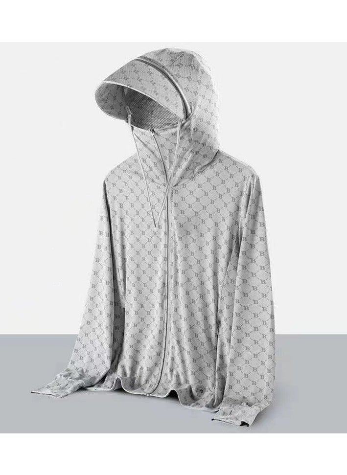 KUYING New Ice Silk Breathable Quick Drying Sunscreen Clothes 