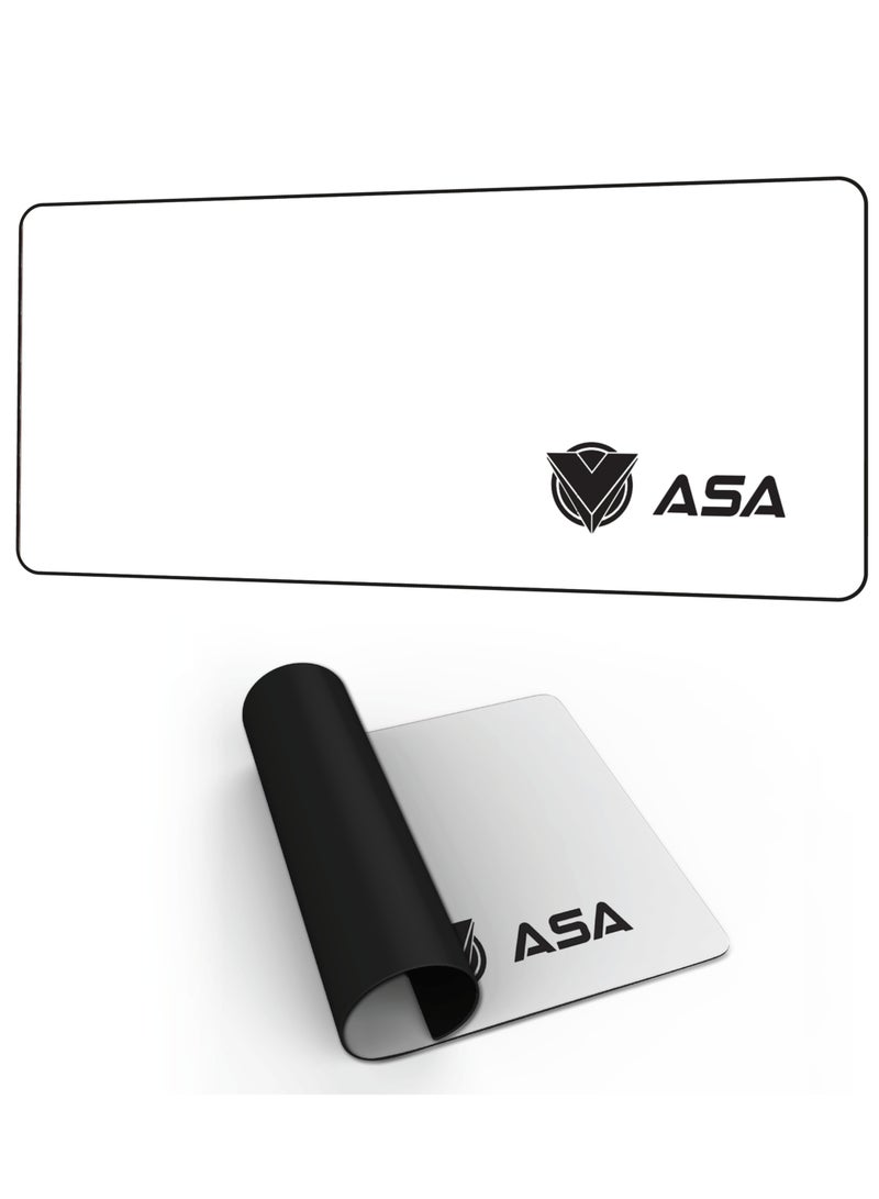 ASA Extended Mouse Pad 90x40cm Non-Slip Rubber Base with Stitched Edges, Smooth Cloth Surface, Waterproof  - Image 1