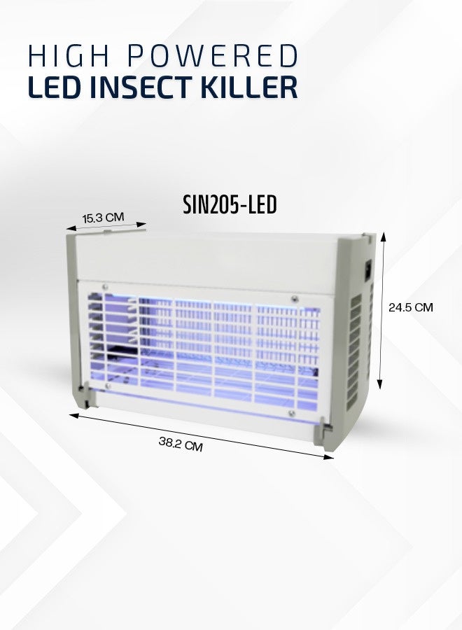 Selex LED Insect Killer with LED UV Tubes – 2*5W, Wall/Ceiling Mounted – No Spray, Safe & Economical Bug Zapper (3 Year Warranty) - Image 2