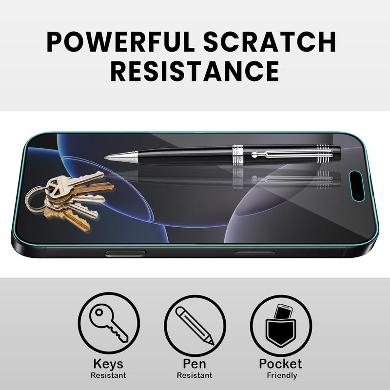 OpenTech ® Military-Grade Tempered Glass Screen Protector Compatible for iPhone 17 with Edge to Edge Coverage - Case Friendly, Anti-scratch and Bubble free installation kit (6.3 Inches) - Image 5