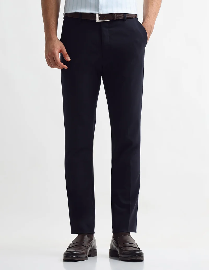 Arrow Mid Rise Super Slim Fit Trousers