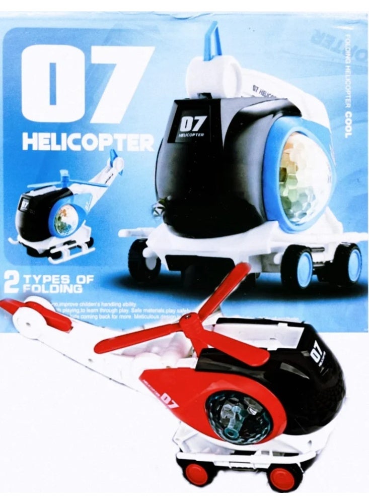 Kids Electric Helicopter Toy – 360° Rotating Aircraft With Lights & Music, Battery Operated (+3 Years) - Image 1