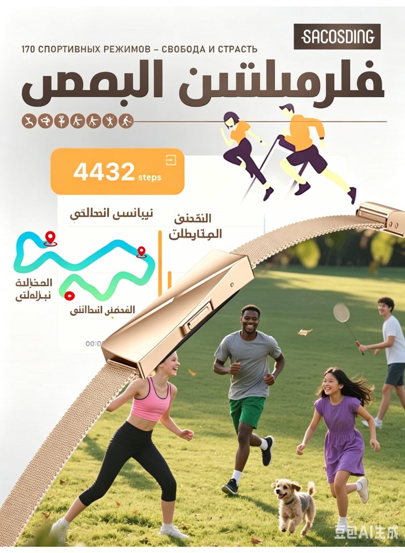 Smart Bragelet Health &-Fitness-Tracker with Stress Management, Workout Intensity, Sleep Tracking, 24/7 Heart Rate and Mor. - Image 3