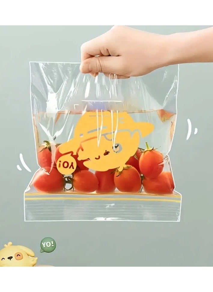 Cute Resealable Food Storage Bags -  (20 pcs) for Freshness and Organization size M  - Image 3