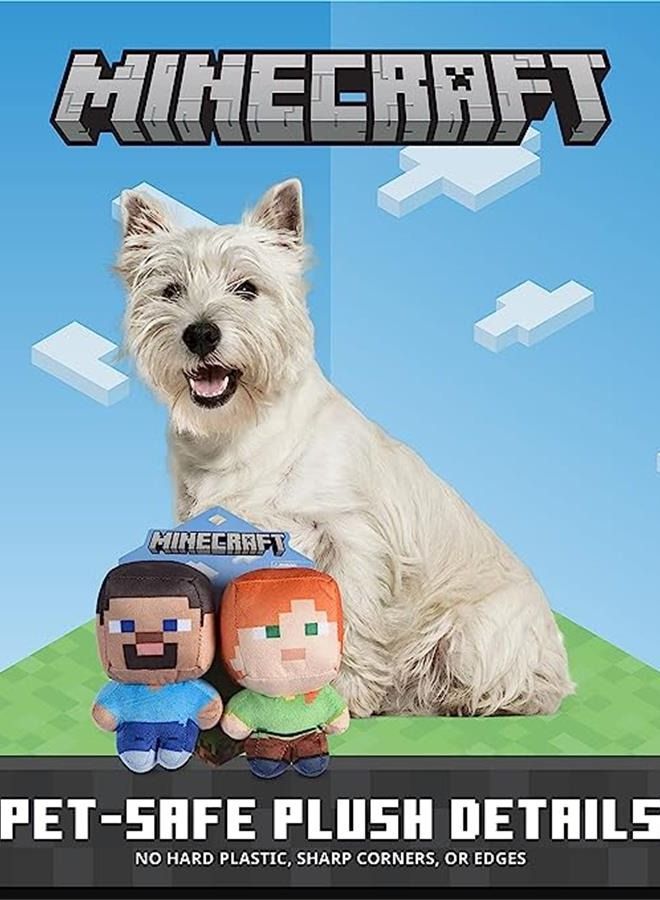 ماين كرافت مجموعة من عشرينات ماينكرافت للحيوانات الأليفة - أليكس وستيف بزي الكلاب | تفاصيل المنتج: مجموعة حيوانات أليفة من شركة مويانج ستوديوز | هدايا للأطفال الذين يحبون ألعاب الفيديو. - Image 2