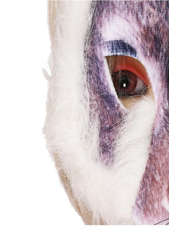 Hosfairy 1Pcs Halloween Rabbit Mask Animal Rabbit Mask Animal Face Mask for Halloween Easter Costume Party Cosplay Props - Image 3
