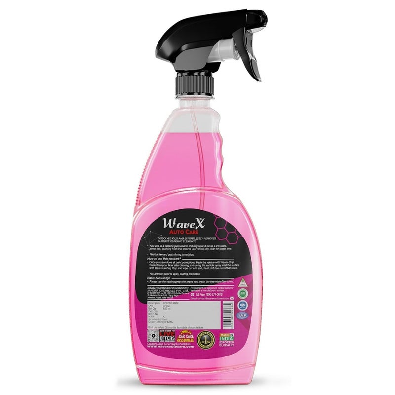 WaveX Pre Ceramic Coating For Car Spray - Coating Prep Pre Treatment Spray 650Ml | Always Use Before Application Of Ceramic Coating For Car | Isopropyl Alcohol Based Formulation, Pink - Image 5