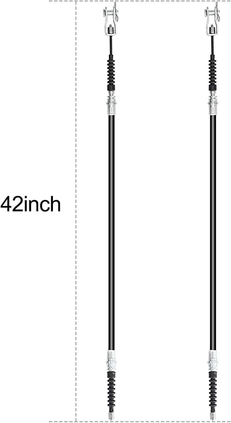 LEAPGOMAX Golf Cart Club Car DS Brake Cables - 42 Inch for Driver and Passenger Side - Image 5