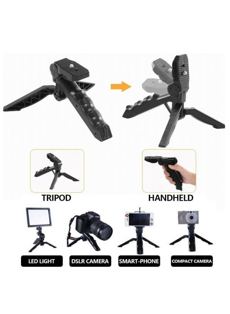 Smartphone & Camera Vlogging Studio Kits Video Shooting Photography Suit with Microphone LED Fill Light Mini Tripod - Image 5