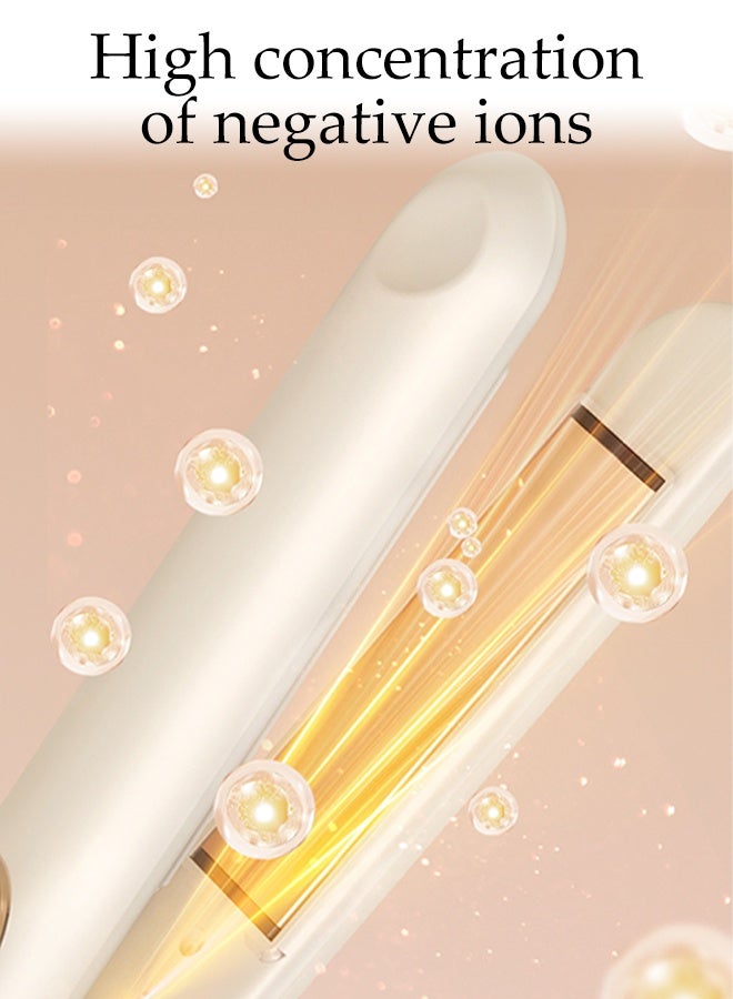 DUNISO Ceramic Hair Straightener 2 in 1 Hair Straighteners and Curlers with Advanced Ceramic Coating 3D Floating Heating Panel Ceramic Ionic Straightening Iron Quick Heat Up 12 Speed Temperature Control with LCD Display for Curl, Wave, Straighten Hair - Image 2