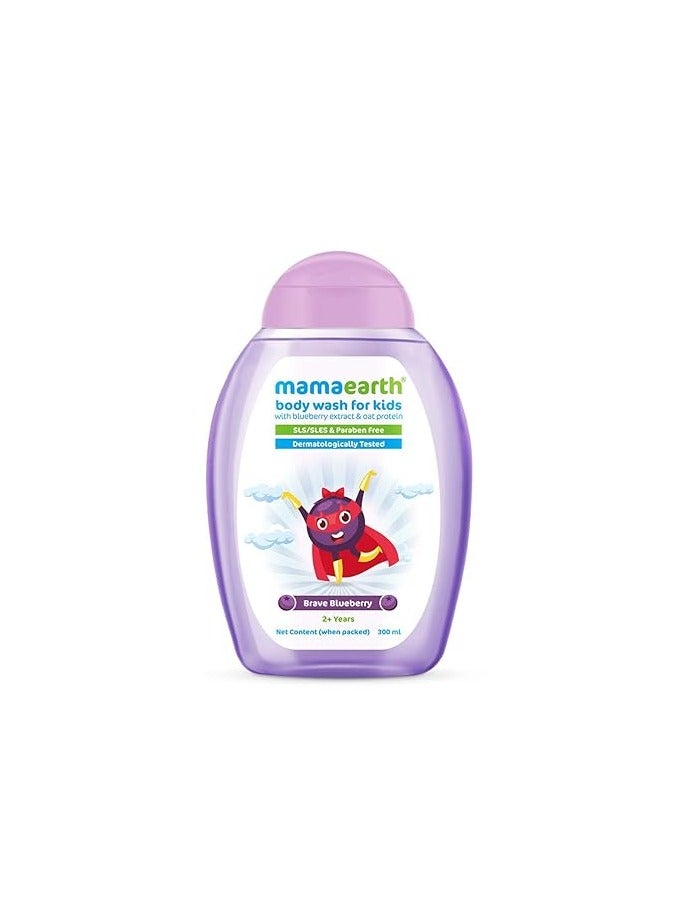 ماما إيرث غسول الجسم بريف بلوبيري من ماما إيرث، 300 مل