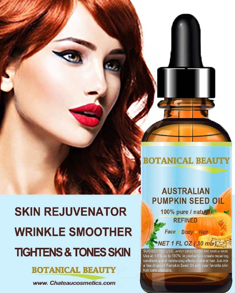 Botanical Beauty Australian PUMPKIN SEED OIL Pure Natural Virgin Unrefined Cold Pressed Carrier Oil. 1 Fl.oz.- 30 ml. for Face, Skin, Hair, Lip, Nails - Image 4